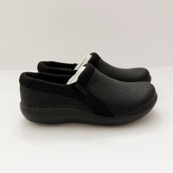 Alegria Duette Aged Ink Shoes Slip On Comfort Workwear Floral Women's 6-6.5 - Picture 3 of 7